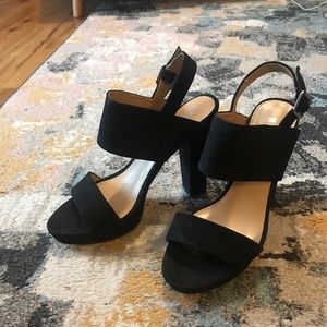 Report Black Strappy High Heels